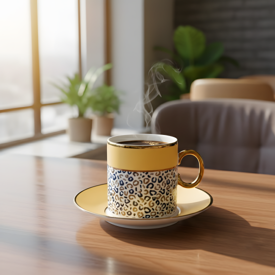 Porcelain Mug Set - 12 Pcs